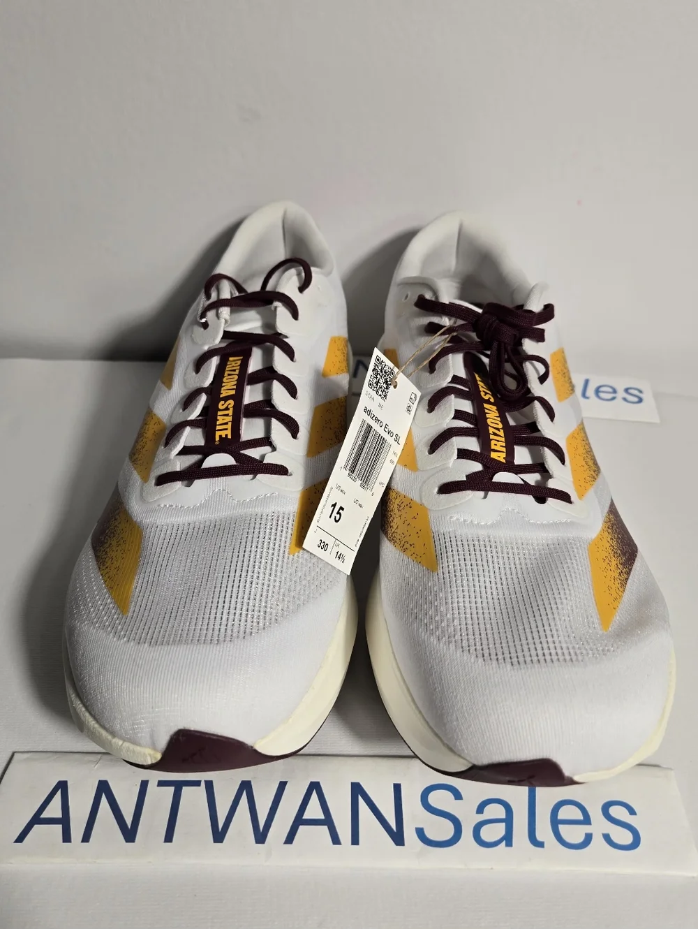 Adidas x ASU Sun Devils Adizero Evo SL Running Shoes JQ4572 Men’s Size 15